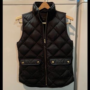 J. Crew NEW Black Puffer Vest